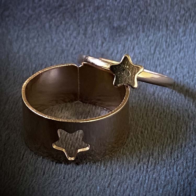 Star couple ring set