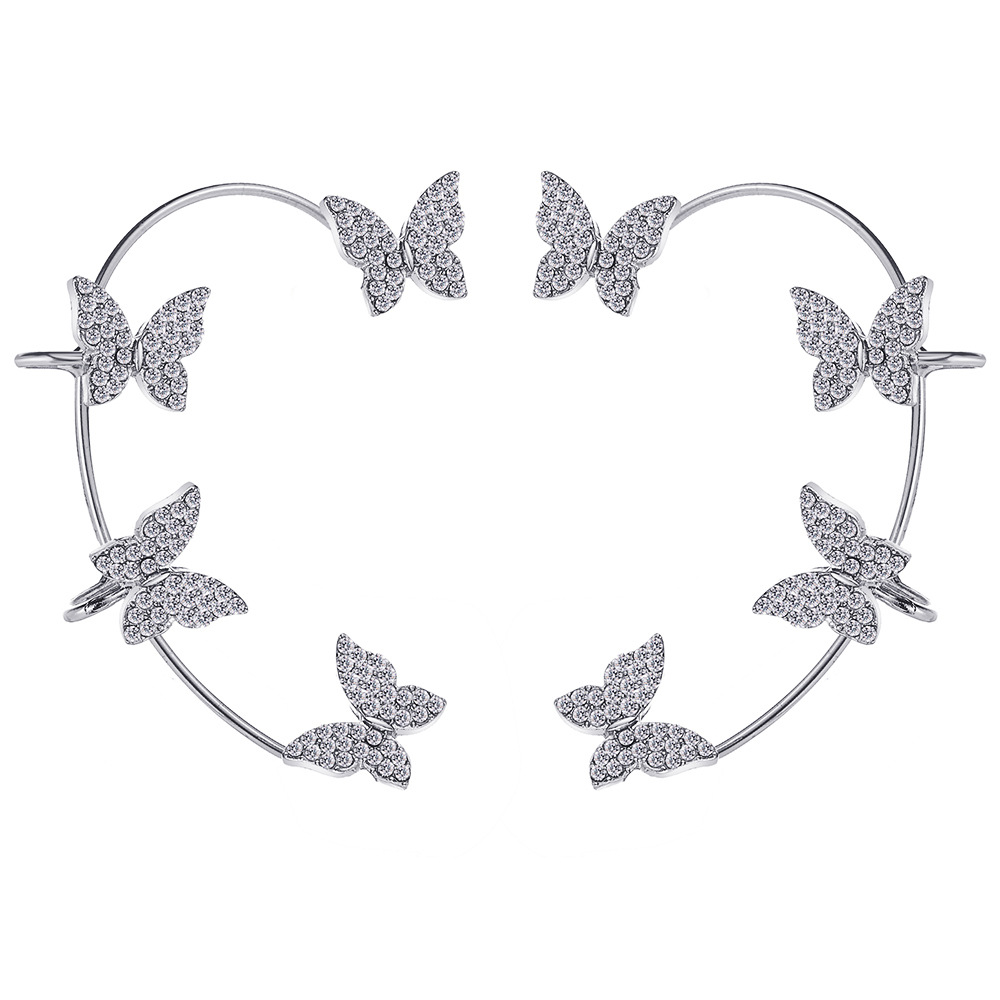 Butterfly ear cuff